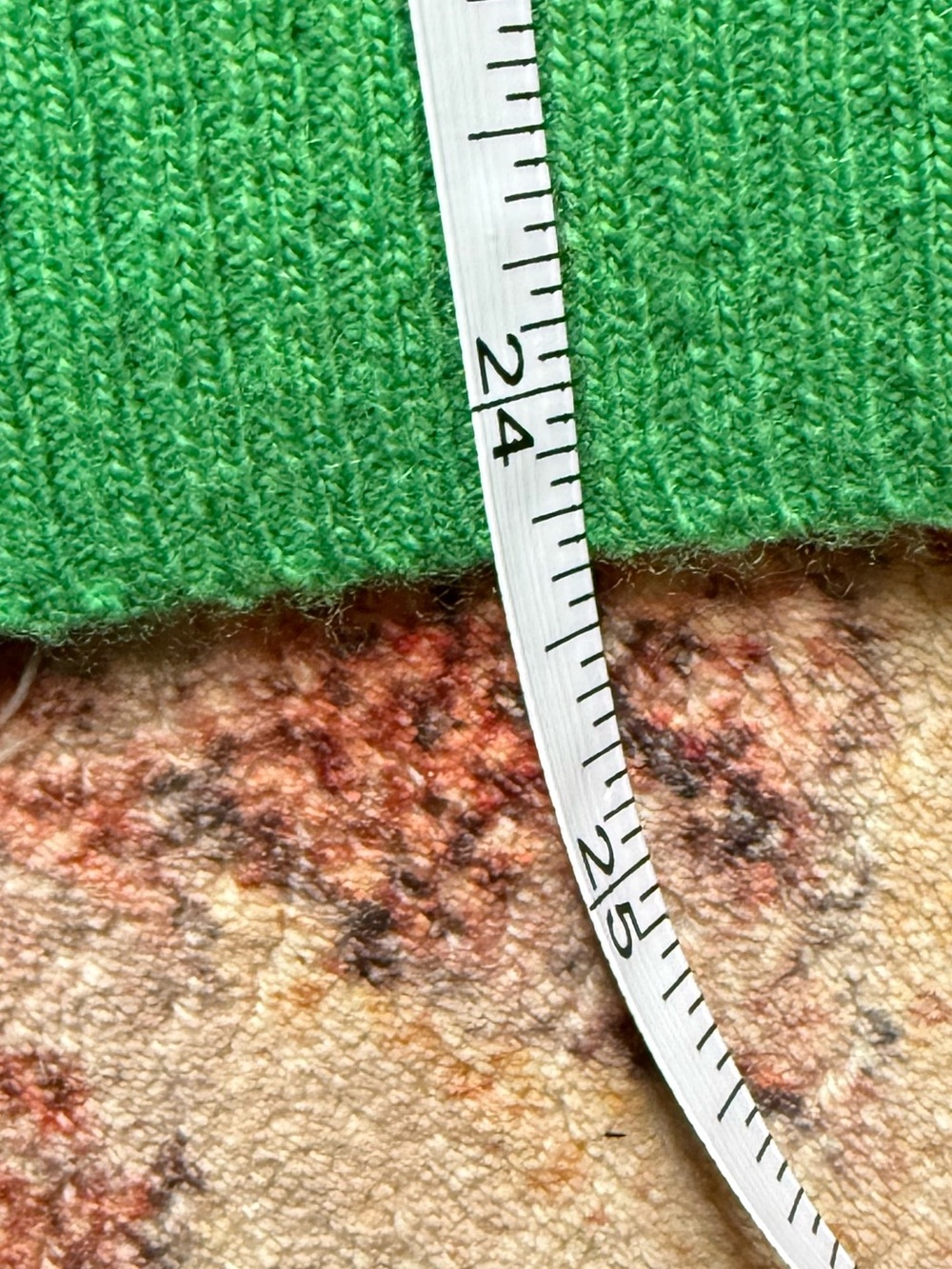 J.Crew Green Cable Knit Sweater Wool Cashmere Blend Crewneck Fitted Preppy Small - Picture 6 of 7